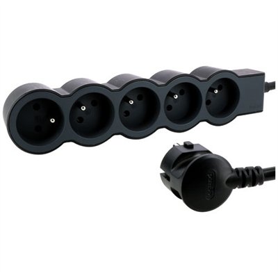 LEGRAND - Multiprise FB 5x2P+T standard 3m 1.5mm² noir