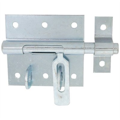 AFBAT - Verrou box portecadenas gache 14 zingué blanc