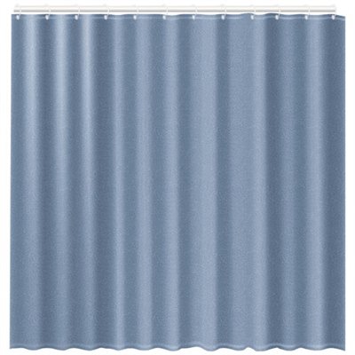 RAYEN - Rideau douche 180x200cm polyester bleu