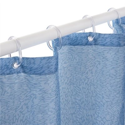 RAYEN - Rideau douche 180x200cm polyester bleu