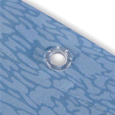 RAYEN - Rideau douche 180x200cm polyester bleu