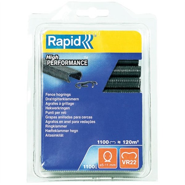 RAPID - Agrafe grillage vr22 anthracite boite de 1100