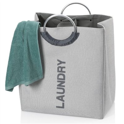 KELA - Sac à linge Gris Rocher - Palma