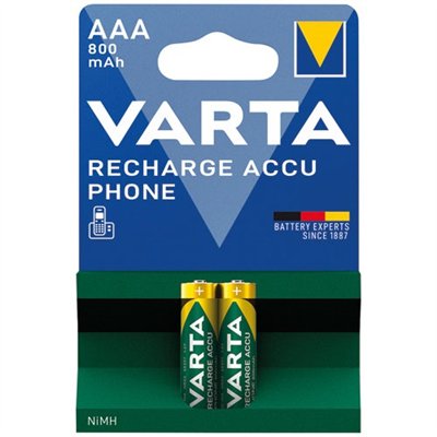 VARTA - Accus phone LR03 / AAA T398 800MAH blister de 2