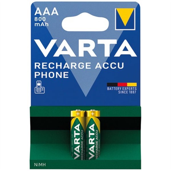 VARTA - Accus phone LR03 / AAA T398 800MAH blister de 2