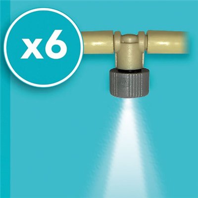 JARDILINE - Brumisateur autonome 6 buses tuyau 6m prémonté