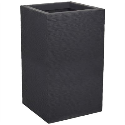 EDA - Pot carré haut Graphit up 36l 29.5x29.5x49.5 cm anthracite