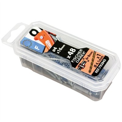 FISCHER DAREX - Rivets 4x16 x 48 pièces alu acier éclatés
