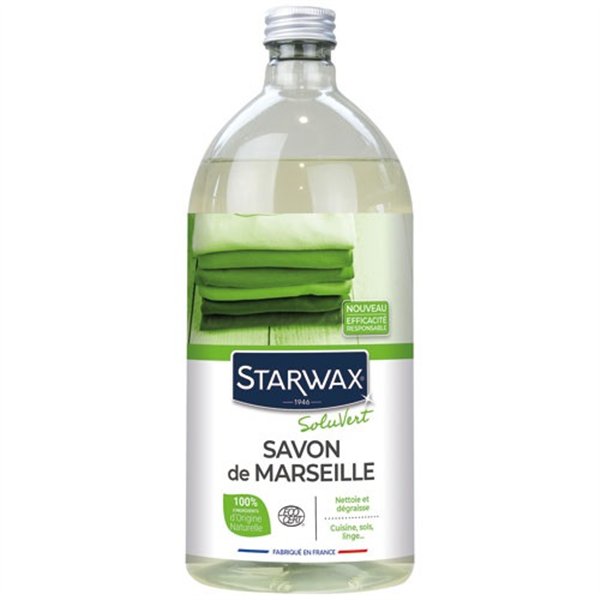 STARWAX SOLUVERT - Savon de marseille 1l Ecocert Soluvert