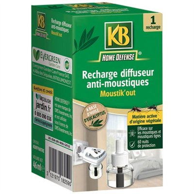 KB HOME DEFENSE - Recharge anti-moustiques sans insecticide