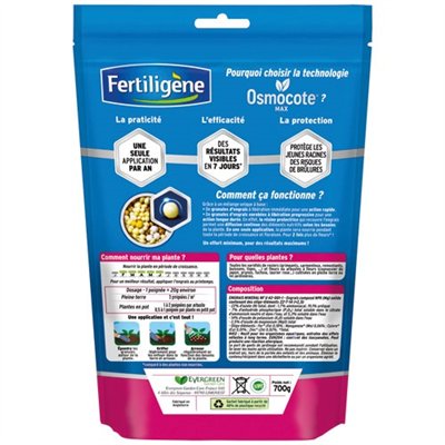 FERTILIGENE - Engrais osmocote rosiers arbustes fleurs 700g