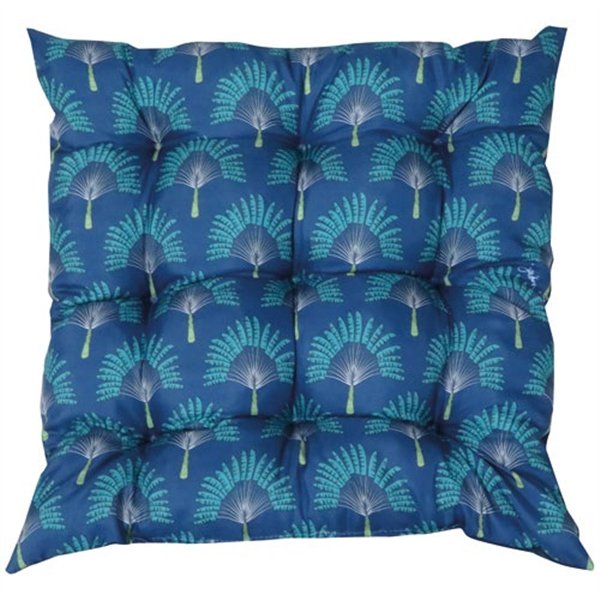 DELUMI - Assise de chaise futon carrée Jakarta marine