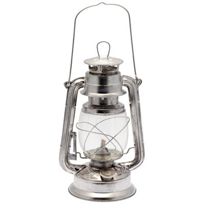 CAO - Lampe tempête ambiance h28cm métal alu couleur alu métal