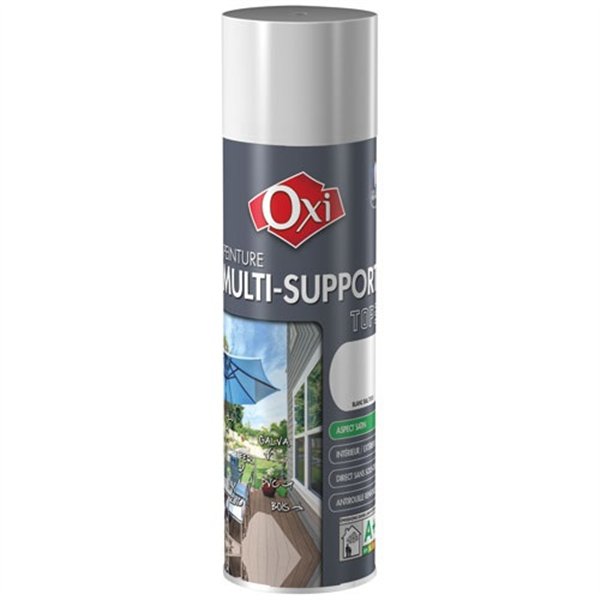 OXI - Peinture top 3 multi supports satin 400ml anthracite