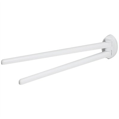 SPIRELLA - Porte serviette blanc 2 barres 44cm lemon