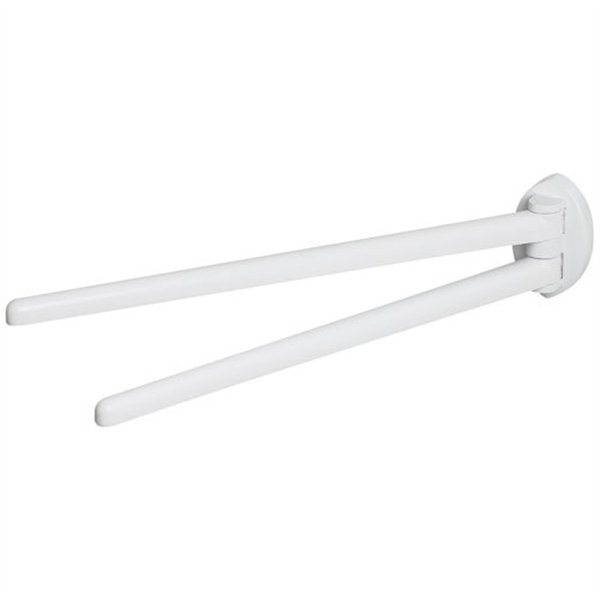 SPIRELLA - Porte serviette blanc 2 barres 44cm lemon