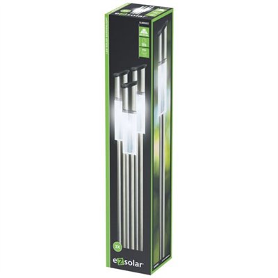 BORNE SOLAIRE HAUTE ACIER INOX X3 (Vendu par 1)