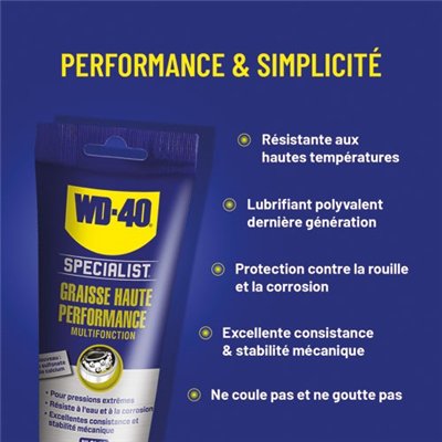 WD40 SPECIALIST - Wd40 spécialist graisse haute performance tube 150g