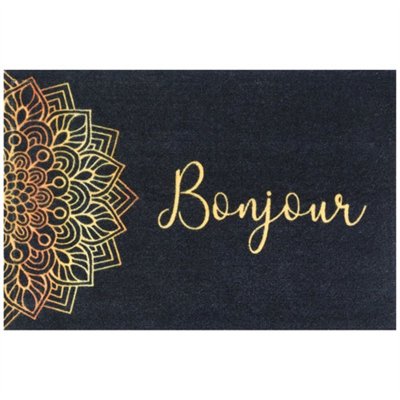 IDMAT - Tapis boston 50x80cm mandala bonjour