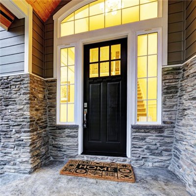 IDMAT - Tapis coco naturel 45x75cm épaisseur 35mm home carreau