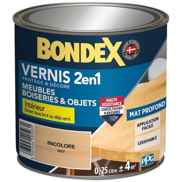 BONDEX - Vernis incolore mat 250ml