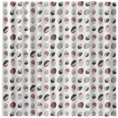 RAYEN - Rideau douche 180x200cm peva gris beige