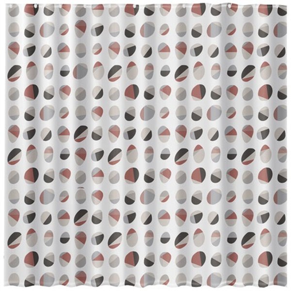 RAYEN - Rideau douche 180x200cm peva gris beige