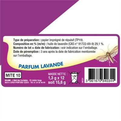 ACTO - Acto feuillets mites textiles sachet de 10