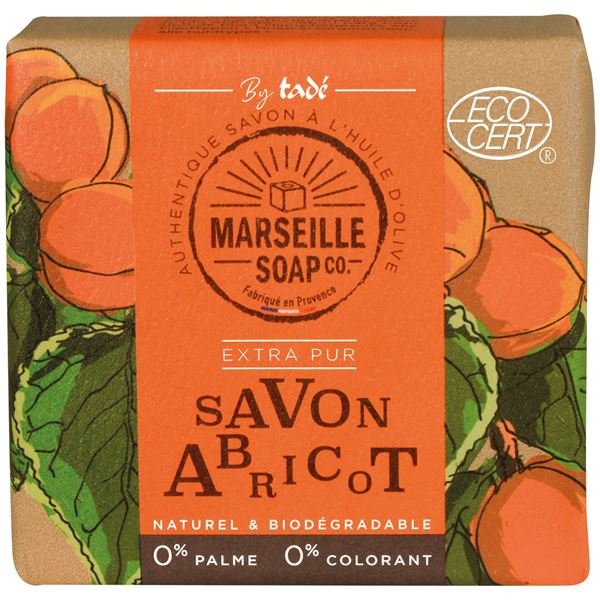 MARSEILLE SOAP - Savon de Marseille abricot Ecocert 100 g