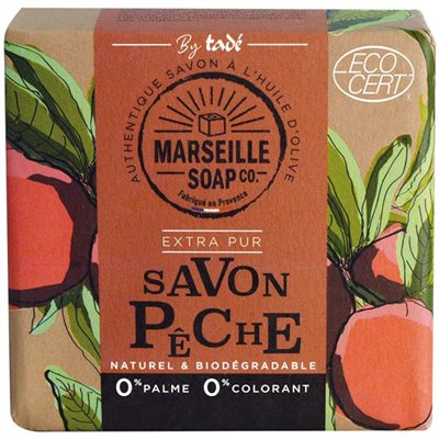 MARSEILLE SOAP - Savon de Marseille pêche Ecocert 100 g