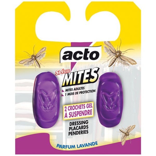 ACTO - Acto crochet spécial mites textile x 2