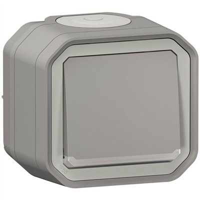 LEGRAND - Plexo poussoir no lumineux gris