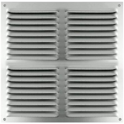 AUTOGYRE - Grille alu anodisé persienne en applique 300x300mm