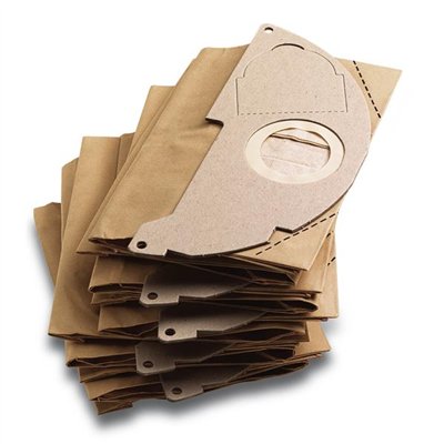 KARCHER - Sachets filtre (x5) papier pour aspirateur WD2 - 6.904-322.0