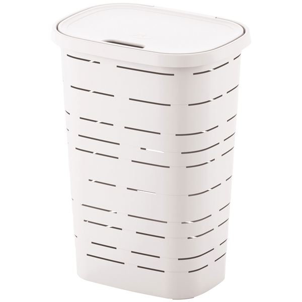 M-HOME - Coffre à linge signature 55l blanc