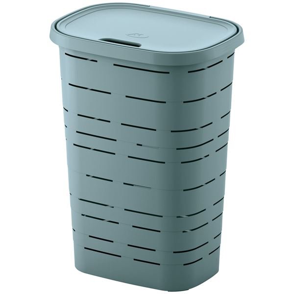 M-HOME - Coffre à linge signature 55l bleu ciel