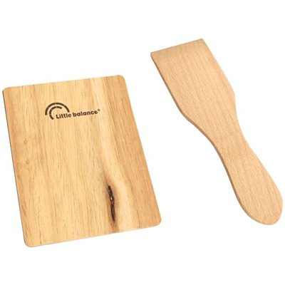 LITTLE BALANCE - Set 4 spatules + 4 planchettes bois