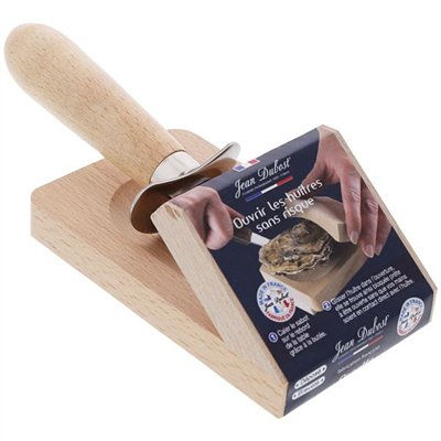 JEAN DUBOST - Ensemble sabot cale-huître + couteau - Manche bois