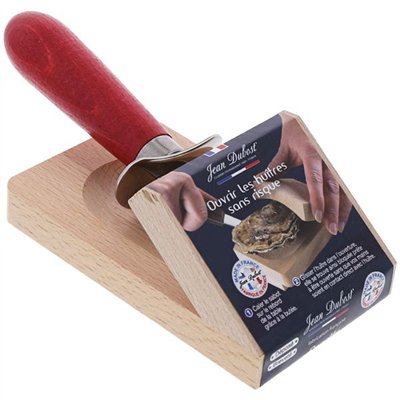 JEAN DUBOST - Ensemble sabot cale-huître + couteau - Manche bois