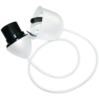 ELECTRALINE - Monture/suspension plastique E27 60cm blanc