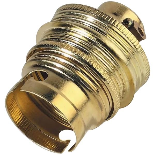 ELECTRALINE - Douille B22 Ø10 acier laitonnée