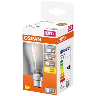 OSRAM - Led standard verre dépoli 11w b22 froid boite