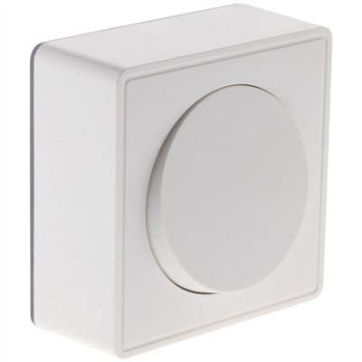 ZENITECH - Bouton poussoir 10 amp. saillie vulco blanc sous film