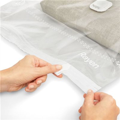 RAYEN - Sac de rangement textiles sous vide 80 x 100cm