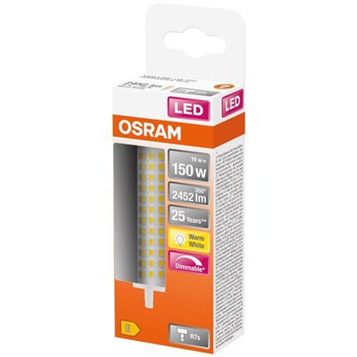 OSRAM - Led crayon 118mm variable 19w r7s 2452lm 2700K chd boite x1