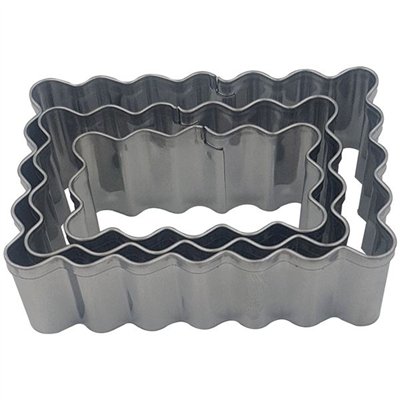 PATISSE - 3 Découpoirs / Emportes-pièces rectangulaires - Biscuits