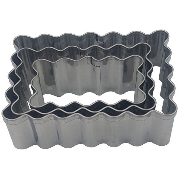 PATISSE - 3 Découpoirs / Emportes-pièces rectangulaires - Biscuits