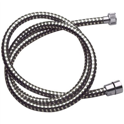 DISFLEX - Flexible de douche noir espiroflex 1.75m en cavalier