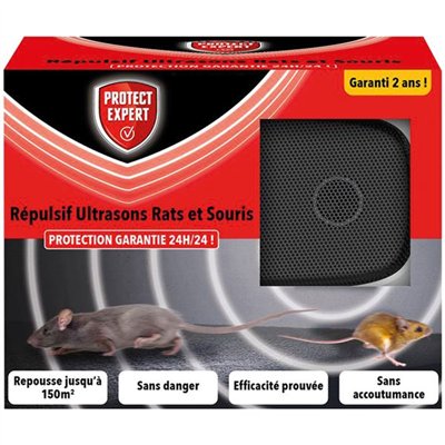 PROTECT EXPERT - Repulsif intermittent ultrason rats souris