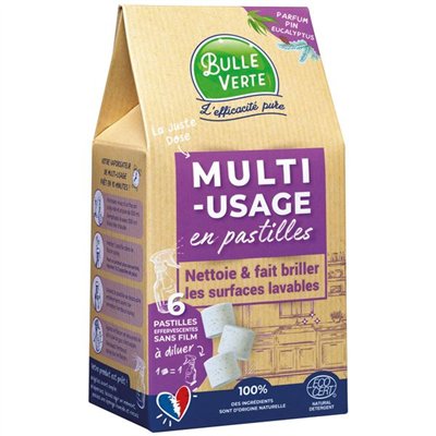 BULLE VERTE - Multi usage en pastille x 6 6 vapos 500ml